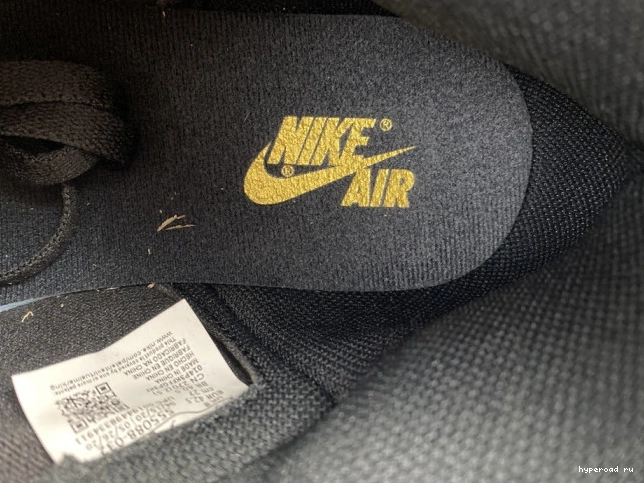 GOLD METALLIC 1 555088-032 AIR RETRO HIGH JORDAN BLACK (2020) 0912